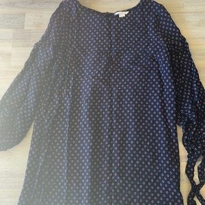 H&M long sleeve pattern mini dress